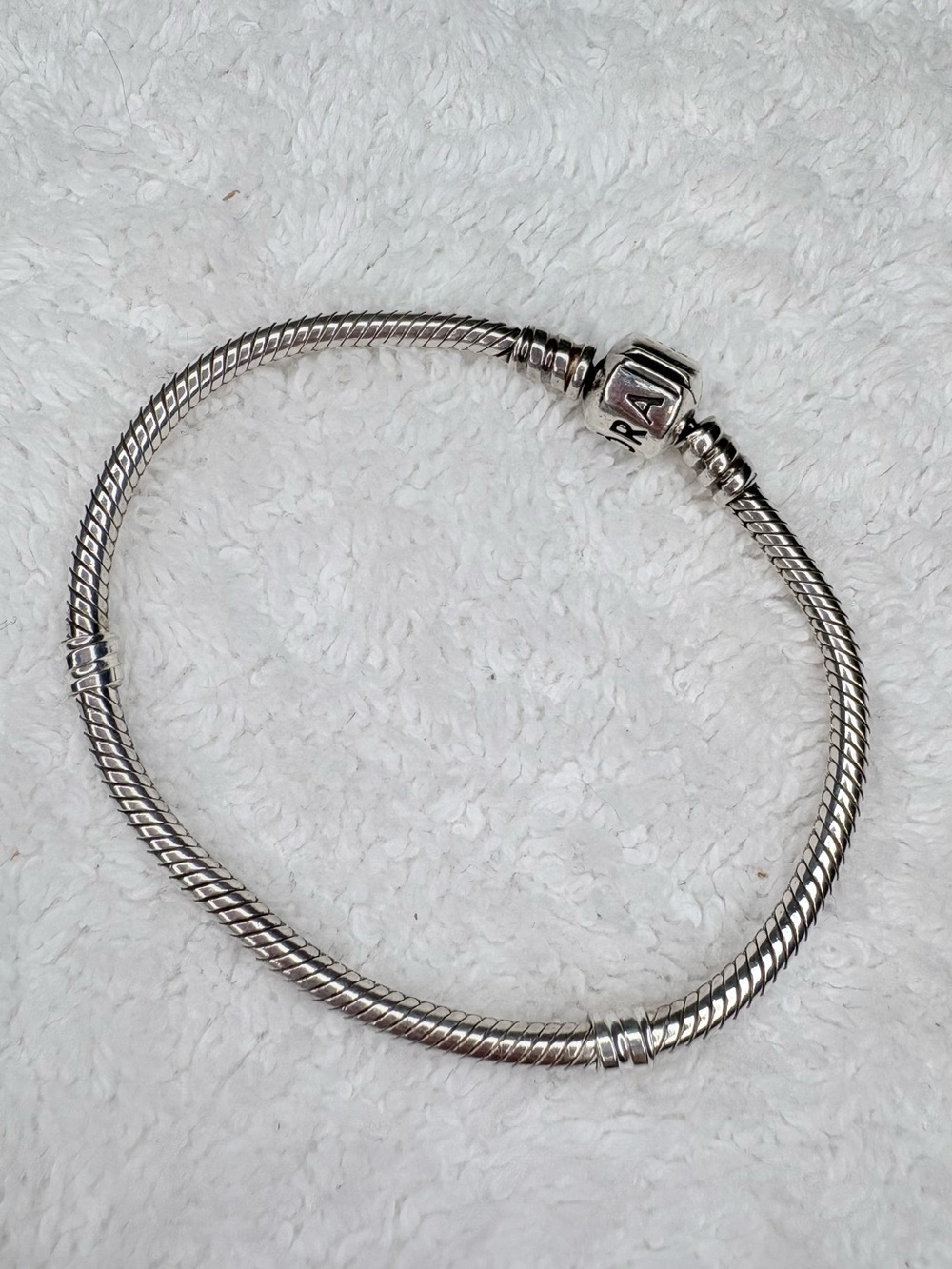 Pandora Snake Chain Charm Bracelet - Silver